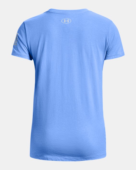 Women's UA Freedom Logo T-Shirt, Blue, pdpMainDesktop image number 5